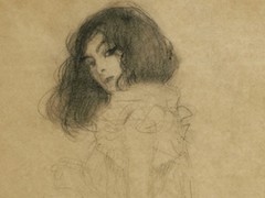 Girl Turned to the Left by Gustav Klimt