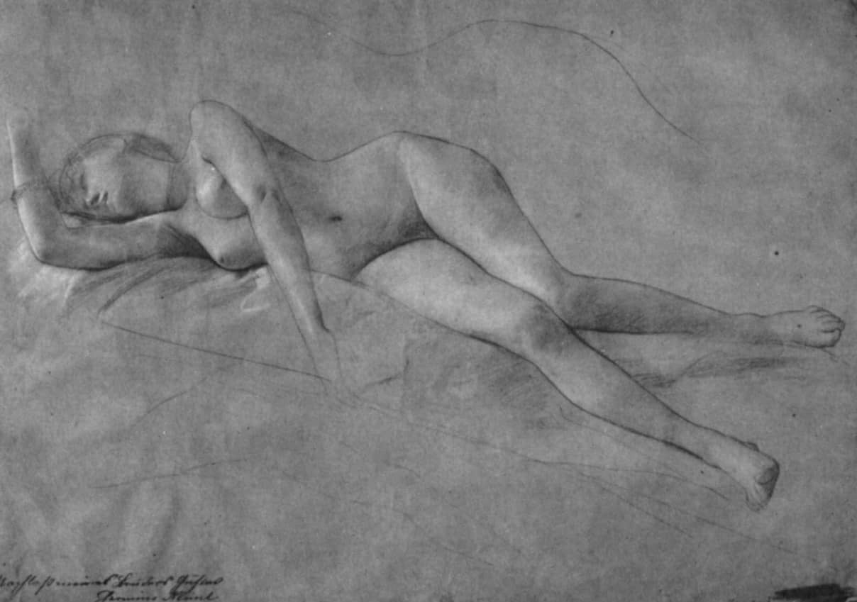 Female Nude by Gustav Klimt