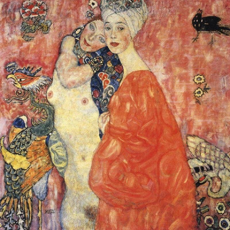 Girlfriends, 1917 by Gustav Klimt