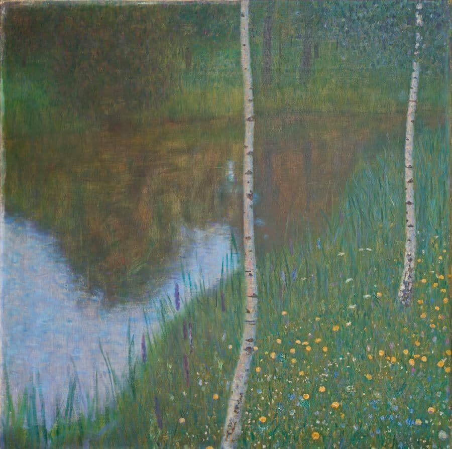 Lakeside with Birch Trees, 1901 by Gustav Klimt